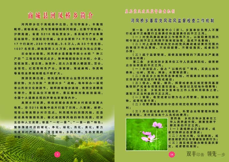 商城縣河鳳橋鄉(xiāng)委員會(huì)畫(huà)冊(cè)